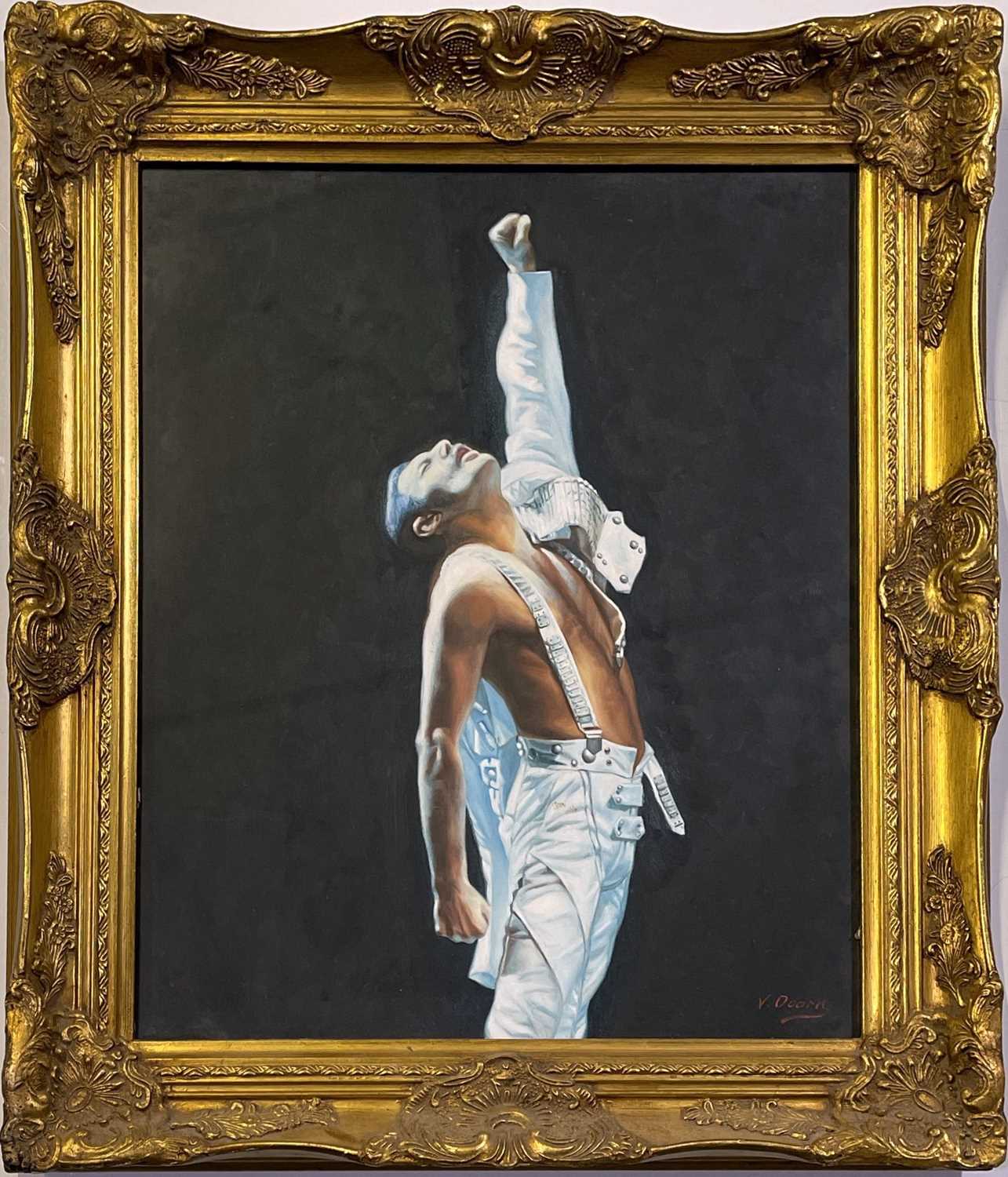Lot 68 - QUEEN - ORIGINAL FREDDIE MERCURY ART BY V. DOORN.