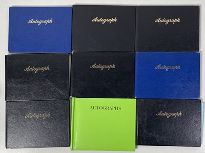 Lot 330 - FOOTBALL AUTOGRAPHS - NINE AUTOGRAPH BOOKS INC LEGENDS.