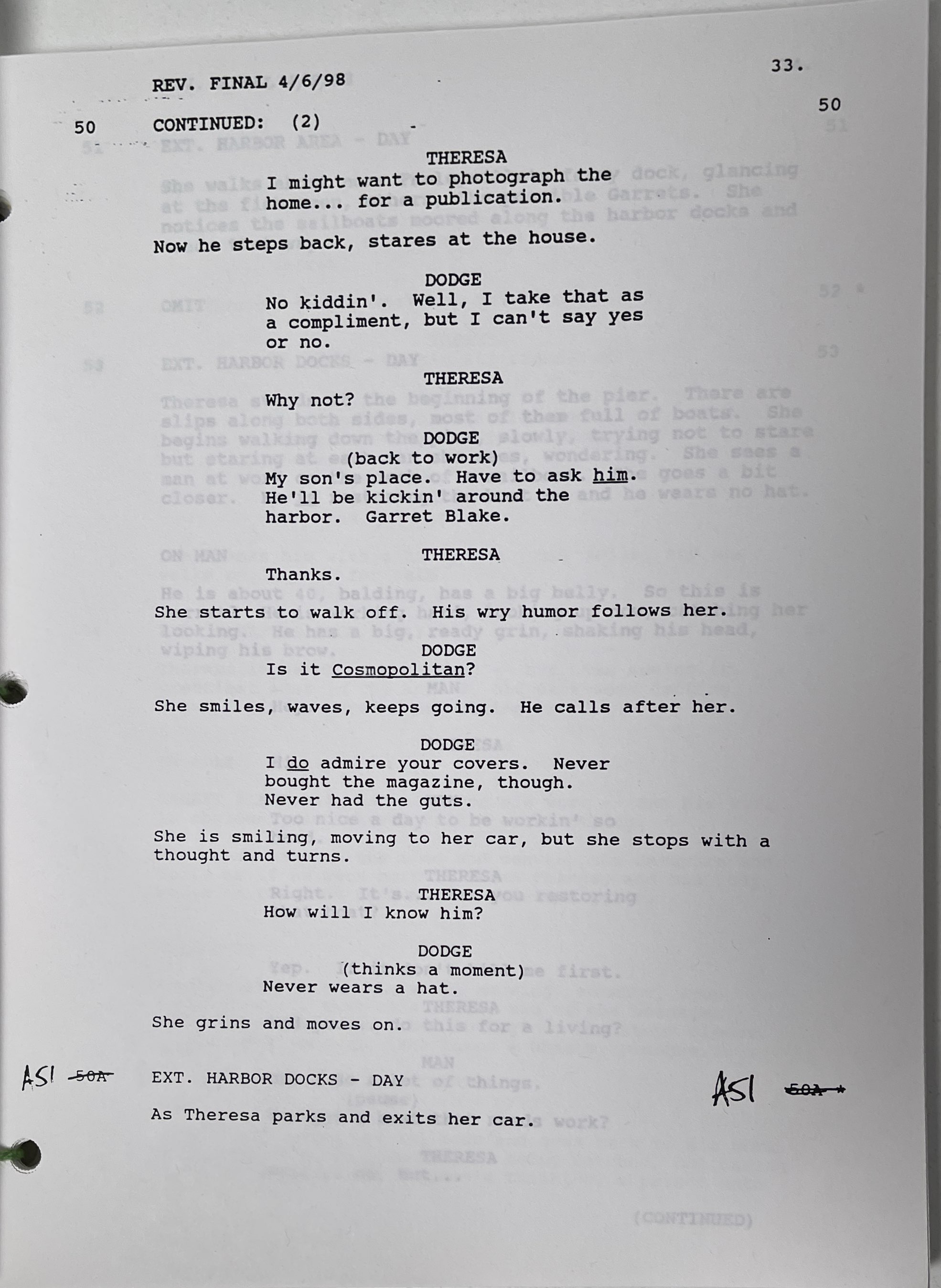 Lot 114 - ROBBIE COLTRANE SIGNED PERSONAL FILM SCRIPT