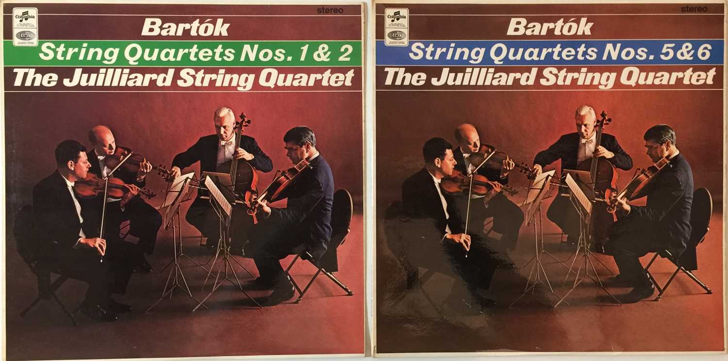 Lot 646 - The Juilliard String Quartet - Bartok String Quartets LPs (Original UK Columbia Stereo Recordings - SAX 5260/5262)