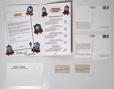 Lot 115 - THOMAS THE TANK ENGINE SIGNED ITEMS - CHRISTOPHER AWDRY/ MICHAEL ANGELIS.