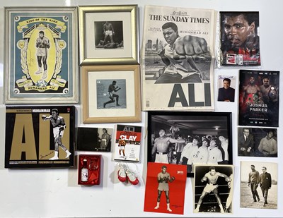 Lot 301 - MUHAMMED ALI RELATED ITEMS - SIGNATURE INCLUDED.