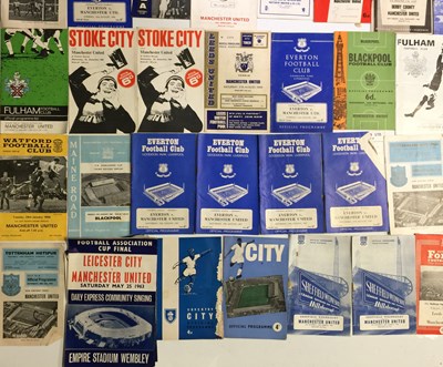 Lot 350 - FOOTBALL MEMORABILIA - MANCHESTER UNITED - 100+ C 1960S AWAY PROGRAMMES.