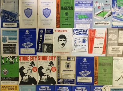 Lot 350 - FOOTBALL MEMORABILIA - MANCHESTER UNITED - 100+ C 1960S AWAY PROGRAMMES.