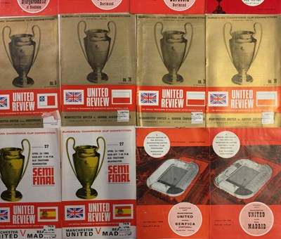 Lot 351 - FOOTBALL MEMORABILIA - MANCHESTER UNITED - EUROPEAN PROGRAMMES C 1960S.