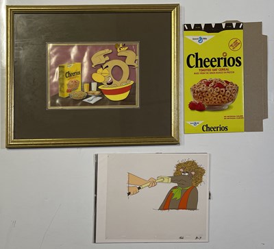 Lot 209 - TV CARTOON CELULOIDS - HAIR BAIR BUNCH / CHEERIOS.