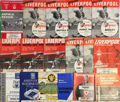 Lot 354 - FOOTBALL MEMORABILIA - LIVERPOOL FOOTBALL CLUB -PROGRAMMES 1940S-60S.