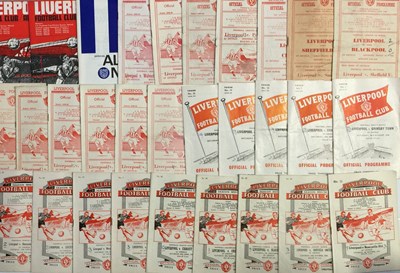 Lot 354 - FOOTBALL MEMORABILIA - LIVERPOOL FOOTBALL CLUB -PROGRAMMES 1940S-60S.