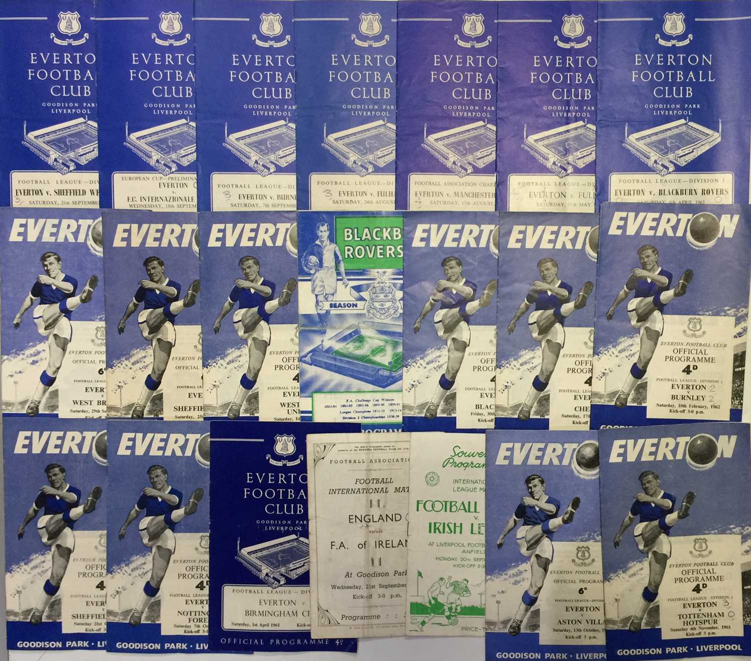 Lot 355 - FOOTBALL MEMORABILIA - PROGRAMMES INC