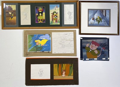 Lot 211 - ANIMATION FILM CELLS/ORIGINAL DRAWINGS - THE LITTLE MERMAID, ASTRO DUCK, TEENAGE MUTANT NINJA TURTLES.