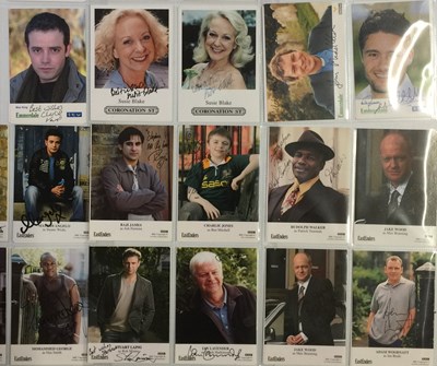 Lot 135 - SOAP AUTOGRAPHS -  CORONATION ST / EASTENDERS / EMMERDALE.