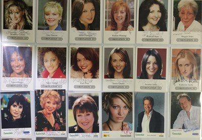 Lot 135 - SOAP AUTOGRAPHS -  CORONATION ST / EASTENDERS / EMMERDALE.