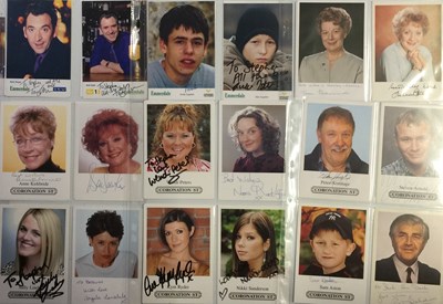 Lot 135 - SOAP AUTOGRAPHS -  CORONATION ST / EASTENDERS / EMMERDALE.