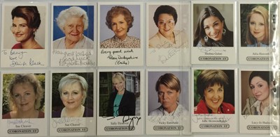 Lot 135 - SOAP AUTOGRAPHS -  CORONATION ST / EASTENDERS / EMMERDALE.