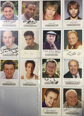 Lot 135 - SOAP AUTOGRAPHS -  CORONATION ST / EASTENDERS / EMMERDALE.