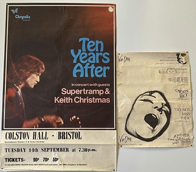Lot 168 - TEN YEARS AFTER/JETHRO TULL 1971 POSTERS