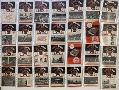 Lot 360 - FOOTBALL MEMORABILIA - MANCHESTER UNITED PROGRAMMES 1958 - 1989.