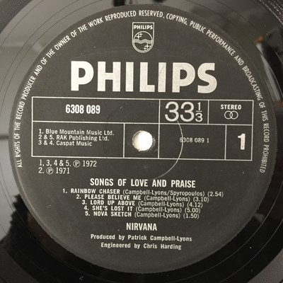 Lot 83 - NIRVANA - SONGS OF LOVE AND PRAISE LP (UK PHILIPS - 6308 089)