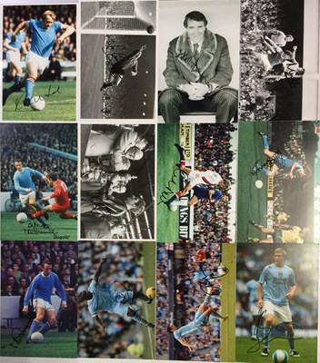 Lot 363 - FOOTBALL MEMORABILIA - MANCHESTER CITY SIGNED PHOTOS INC LEGENDS.