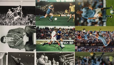 Lot 363 - FOOTBALL MEMORABILIA - MANCHESTER CITY SIGNED PHOTOS INC LEGENDS.