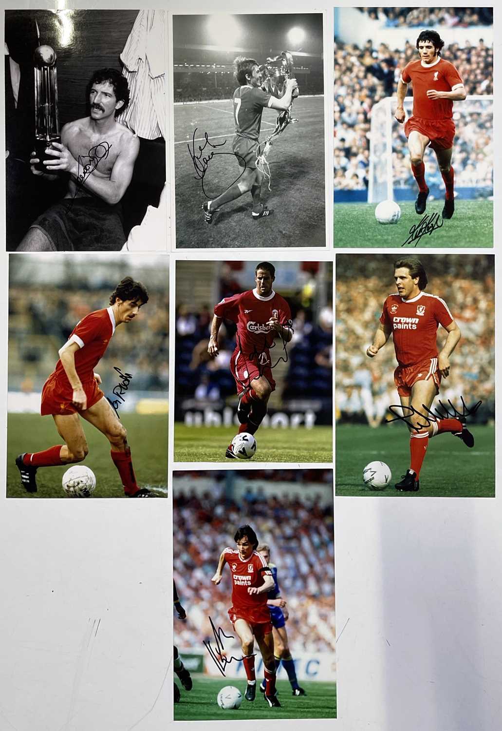 Lot 365 - FOOTBALL MEMORABILIA - LIVERPOOL LEGENDS SIGNED PHOTOS.