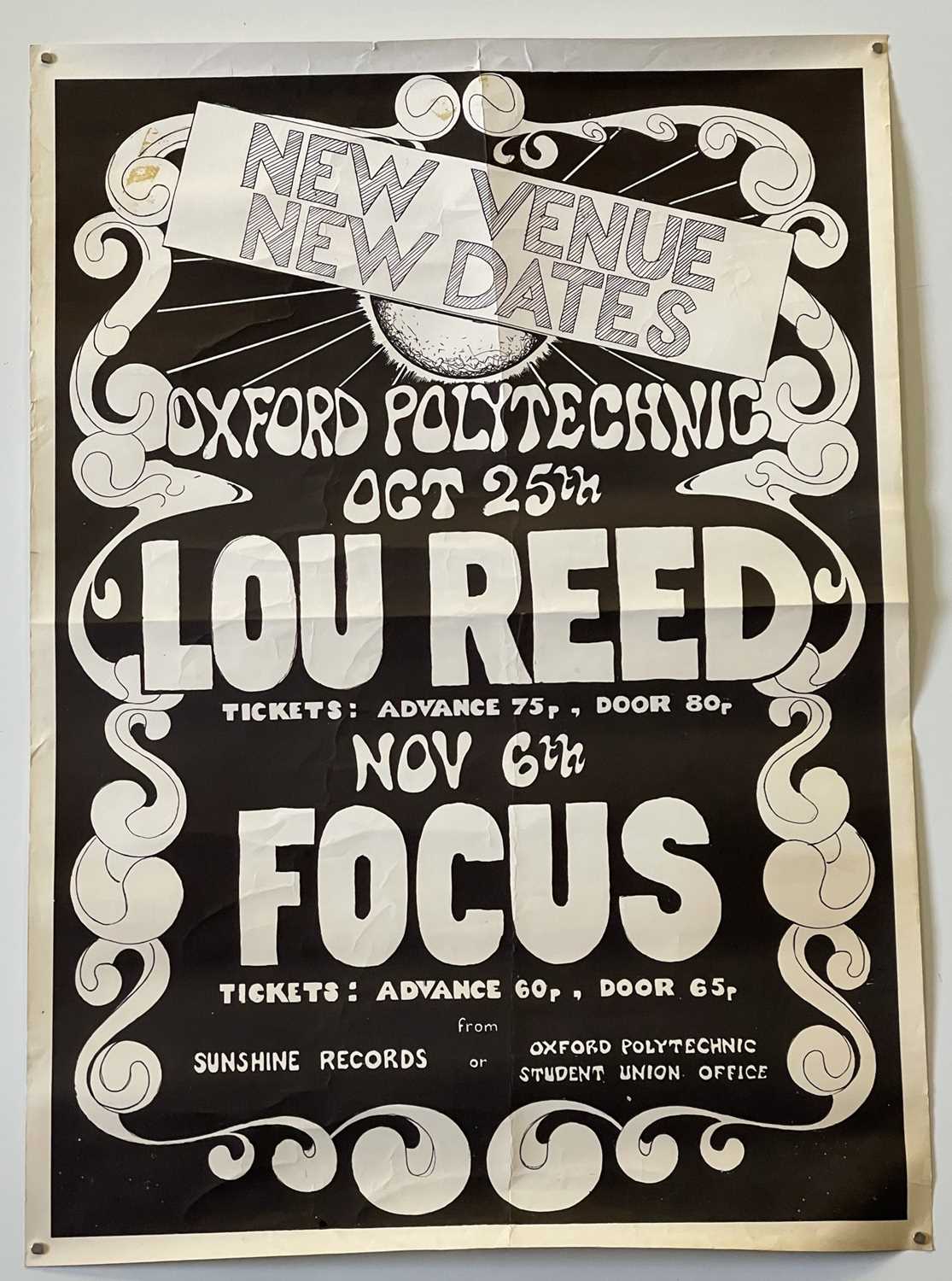 Lot 107 - LOU REED 1972 POSTER