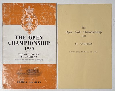 Lot 246 - GOLF MEMORABILIA - 1955 OPEN CHAMPIONSHIP PROGRAMME.