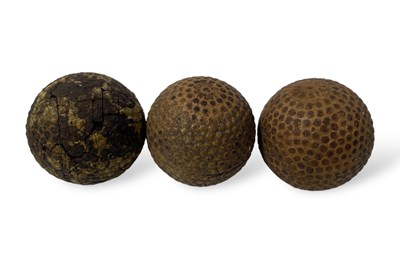 Lot 250 - GOLF MEMORABILIA - THREE BRAMBLE BALLS.