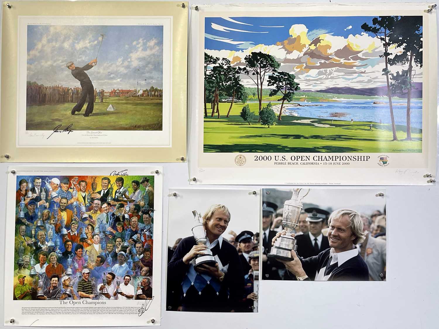 Lot 274 - GOLF MEMORABILIA - LIMITED EDITION PRINTS INC SOME SIGNED - GARY PLAYER.