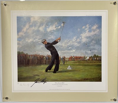 Lot 274 - GOLF MEMORABILIA - LIMITED EDITION PRINTS INC SOME SIGNED - GARY PLAYER.