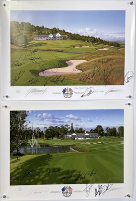 Lot 276 - MULTI SIGNED GOLF PRINTS.