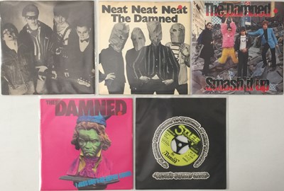 Lot 161 - 161 THE DAMNED - 7" COLLECTION (WITH 1ST PRESSING NEW ROSE)