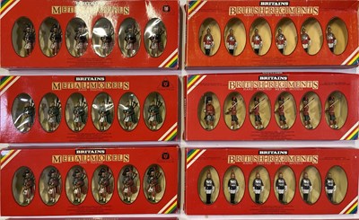 Lot 15 - BRITAINS SOLDIERS HAND PAINTED METAL MODELS.