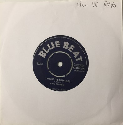 Lot 115 - ERIC "MONTY" MORRIS/ DON DRUMMOND - THOSE TEARDROPS/ SKA TOWN 7" (BLUE BEAT - 45/BB 298)