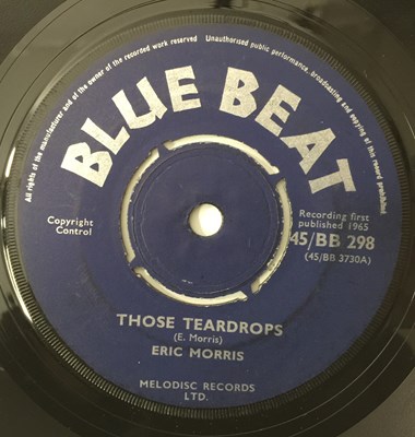 Lot 115 - ERIC "MONTY" MORRIS/ DON DRUMMOND - THOSE TEARDROPS/ SKA TOWN 7" (BLUE BEAT - 45/BB 298)