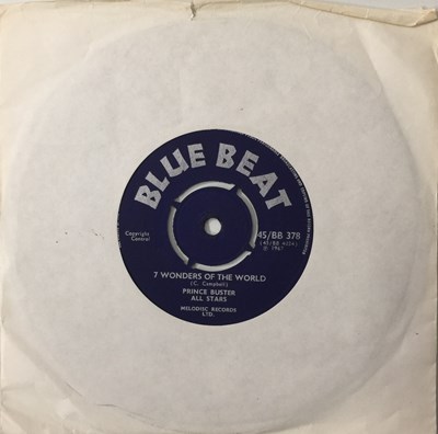 Lot 117 - PRINCE BUSTERS ALL STARS - 7 WONDERS OF THE WORLD/ DRUNKARD PSALM 7" (UK BLUE BEAT - 45/BB 378)