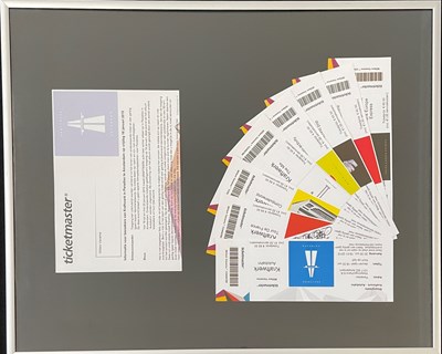 Lot 99A - KRAFTWERK – A COMPLETE COLLECTION OF UNUSED TICKETS FOR THE 2015 CONCERTS.