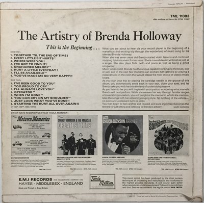 Lot 119 - BRENDA HOLLOWAY - THE ARTISTRY OF LP (UK ORIGINAL - TAMLA MOTOWN - TML 11083)