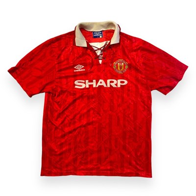 Lot 374 - MANCHESTER UNITED - HOME SHIRT C 1992.