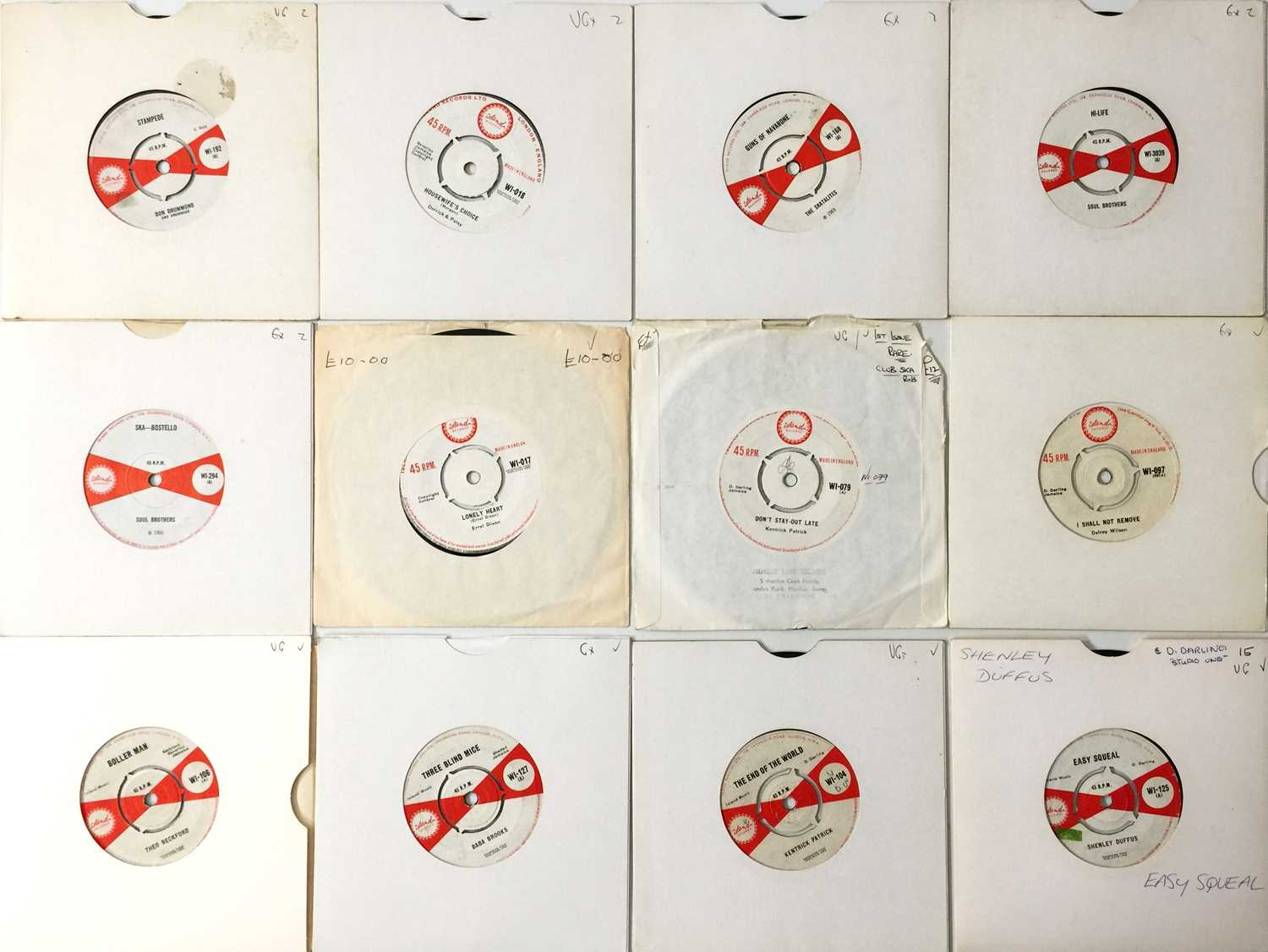 Lot 135 - 60s UK ISLAND RECORDS - 7" REGGAE COLLECTION