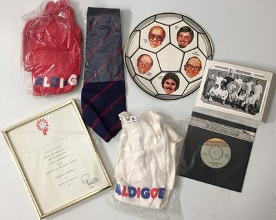 Lot 133 - ELTON JOHN - THE GOALDIGGERS SONG 7" (ORIGINAL UK PROMO - GOALD 1 - WITH PROMOTIONAL ITEMS - 'BUNDLE TWO').