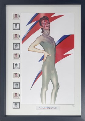 Lot 345 - DAVID BOWIE - ALADDIN SANE 45TH ANNIVERSARY ROYAL MAIL LIMITED EDITION PRINT - 2018.