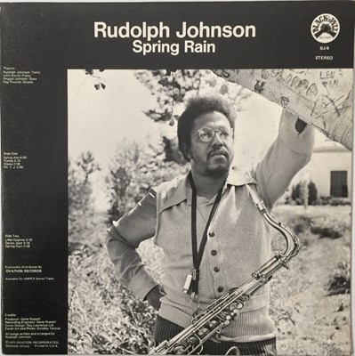 Lot 144 - RUDOLPH JOHNSON - SPRING RAIN LP (US ORIGINAL - BLACK JAZZ - BJ/4)