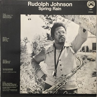 Lot 144 - RUDOLPH JOHNSON - SPRING RAIN LP (US ORIGINAL - BLACK JAZZ - BJ/4)