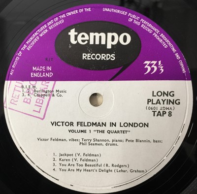 Lot 70 - VICTOR FELDMAN - ORIGINAL UK LP/10" LP RARITIES