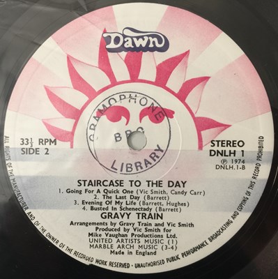 Lot 59 - GRAVY TRAIN - STAIRCASE TO THE DAY LP (UK ORIGINAL - DAWN - DNLH 1)