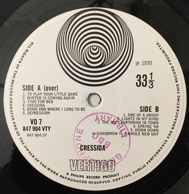 Lot 134 - CRESSIDA - S/T LP (UK VERTIGO SWIRL - VO7)
