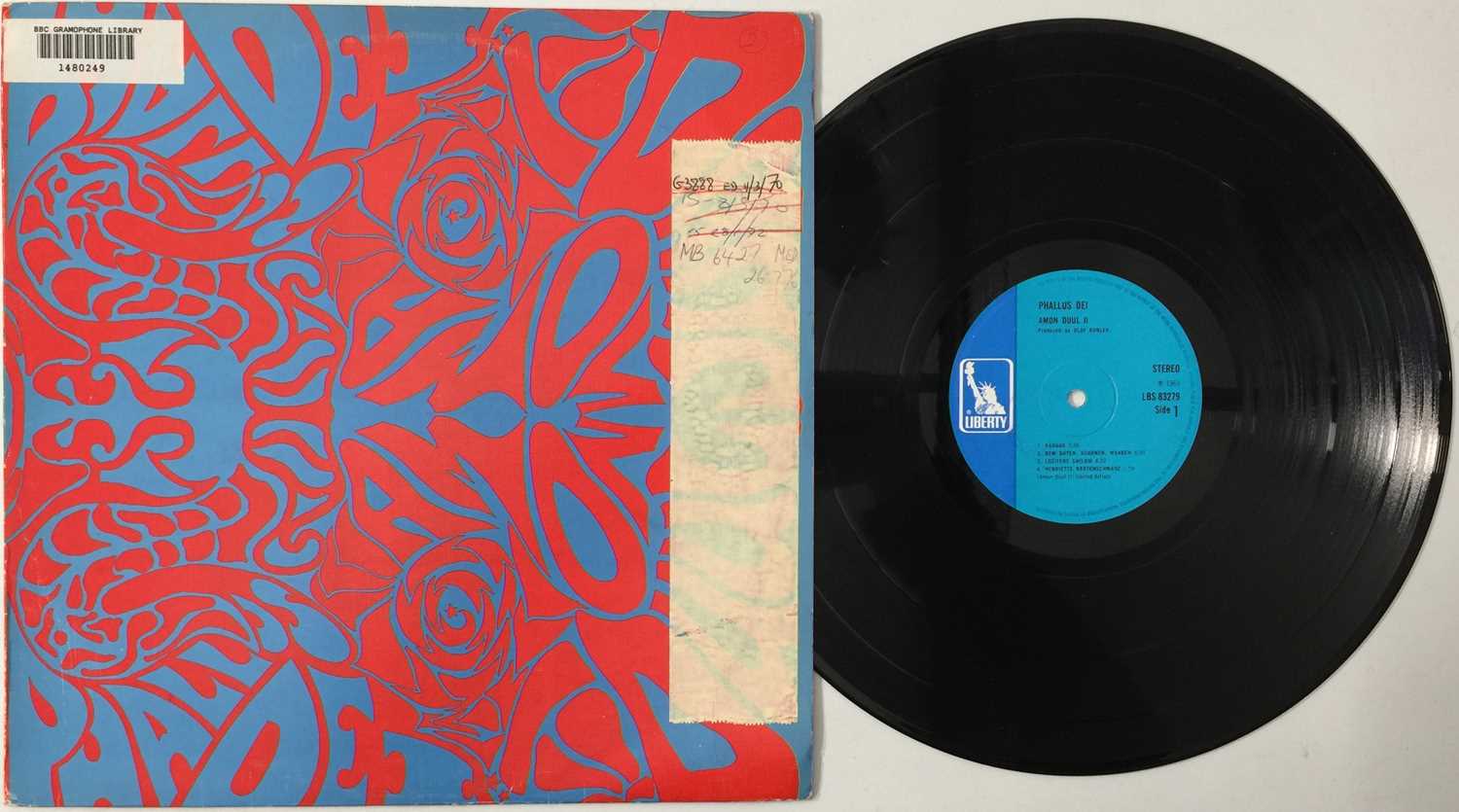 Lot 138 - AMON DUUL II - PHALLUS DEI LP (UK STEREO - BLUE LIBERTY - LBS 83279)