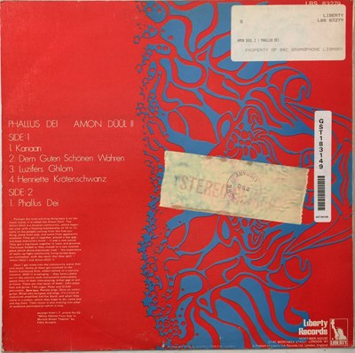 Lot 138 - AMON DUUL II - PHALLUS DEI LP (UK STEREO - BLUE LIBERTY - LBS 83279)
