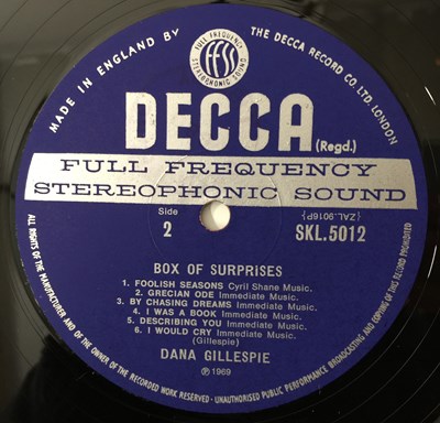 Lot 143 - DANA GILLESPIE - BOX OF SURPRISES LP (UK STEREO ORIGINAL - DECCA - SKL.5012)
